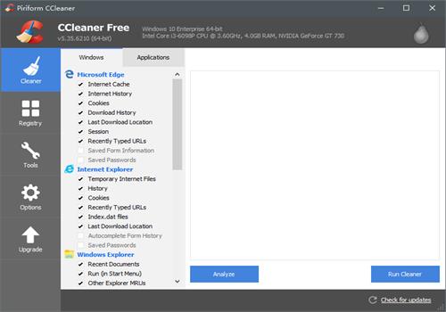 CCleaner V5.35如何更改显示语言？