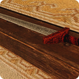 上古卷轴5 大马士革粗钢直剑MOD(剑柄和剑身有小颗粒)