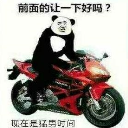 熊猫头骑车表情包图片大全