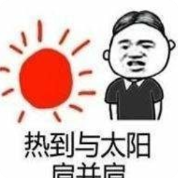 抖音热到与太阳肩比肩表情包