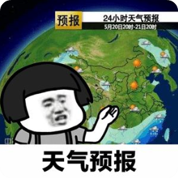 抖音天气预报想你表情包