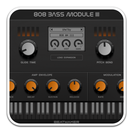 BeatMaker 808 Bass Module III for Mac(808底鼓混音效果器插件)